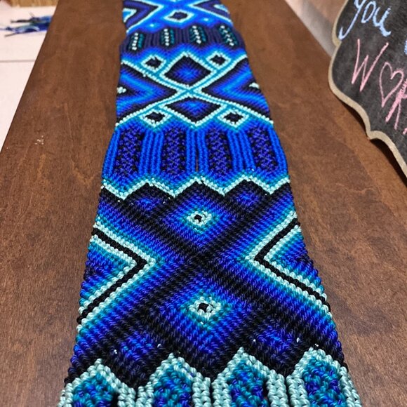 46-(B&B) Handcrafted. Macrame. Braided Toquillas.Tie Belt. - Picture 2 of 11